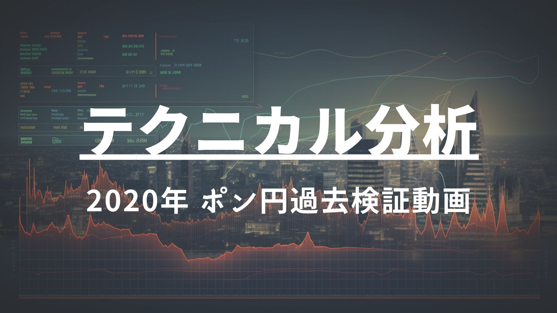 2020年 ポン円過去検証動画 vol.1 / まずは環境認識とお年玉ショートに至る考え方ポン！