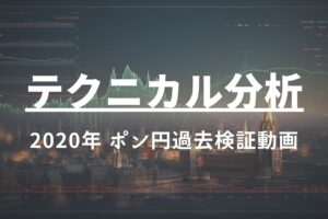 2020年 ポン円過去検証動画 vol.6 / 遂にきたコロナショック。過去チャートですら取り切る自信がない…笑　トレードは常にマイルール優先