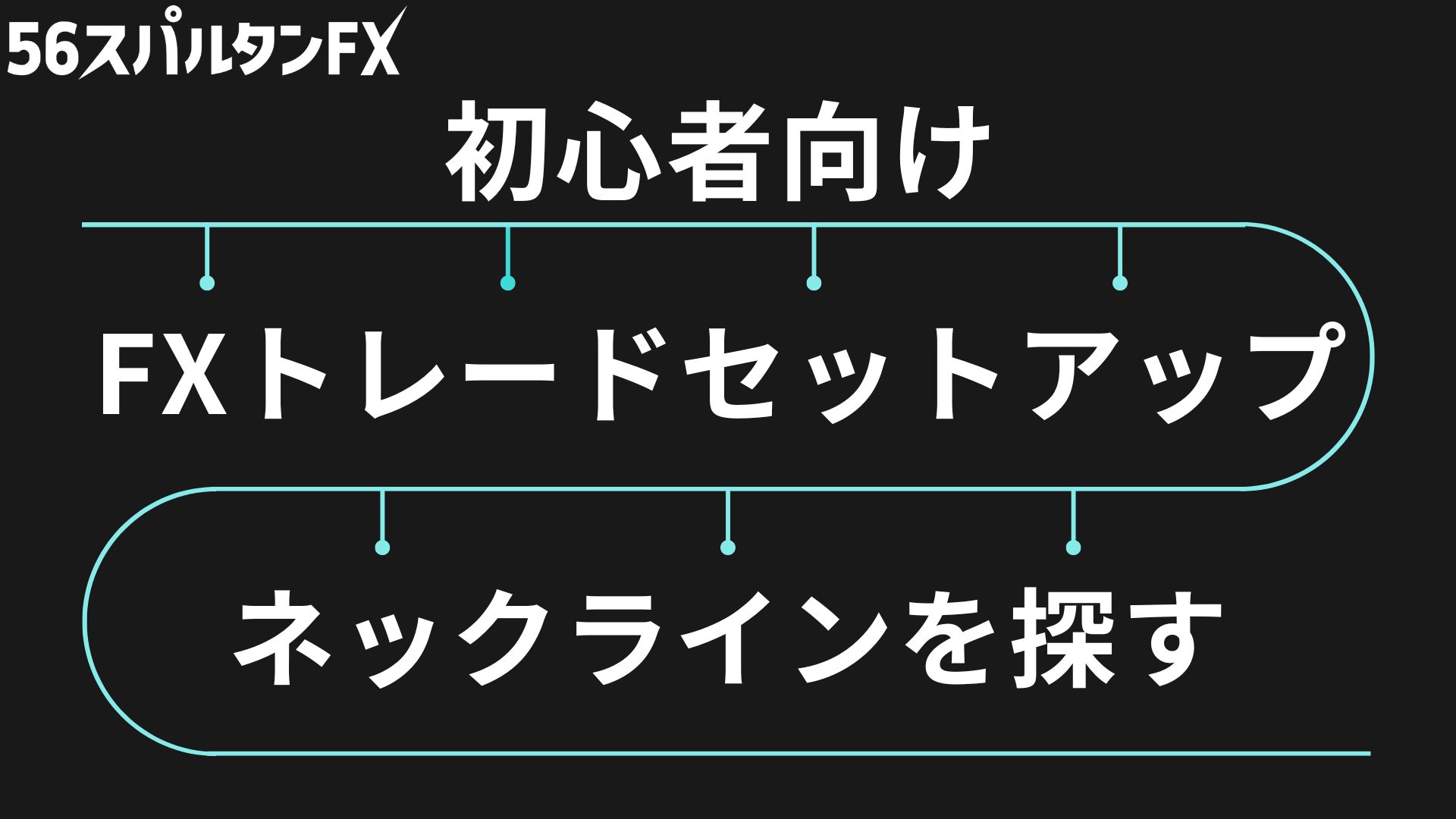 ネックライン 水平線 レジサポライン