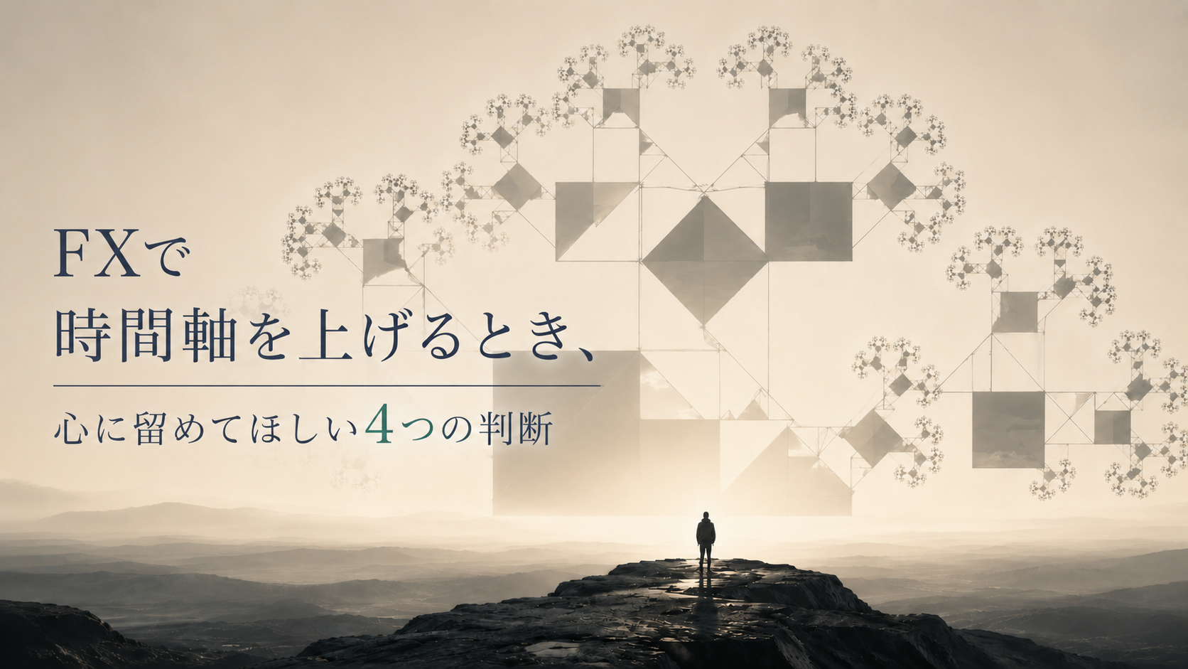 FXで時間軸を上げるとき、心に留めてほしい4つの判断